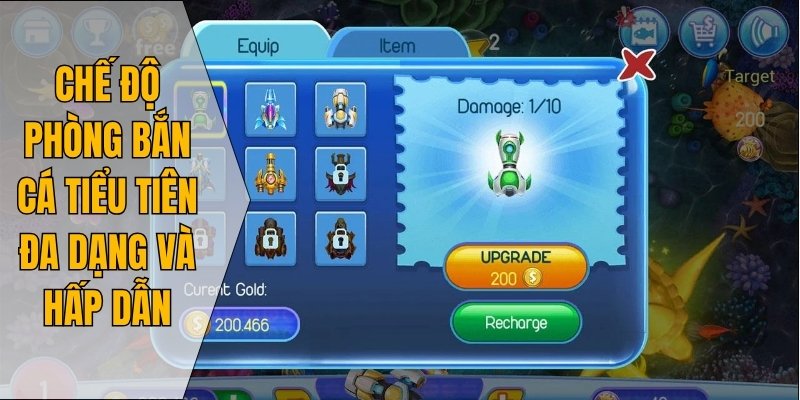 Chế độ phòng bắn cá Tiểu Tiên đa dạng và hấp dẫn