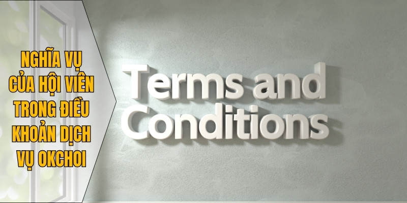 Nghĩa vụ của hội viên trong điều khoản dịch vụ Okchoi