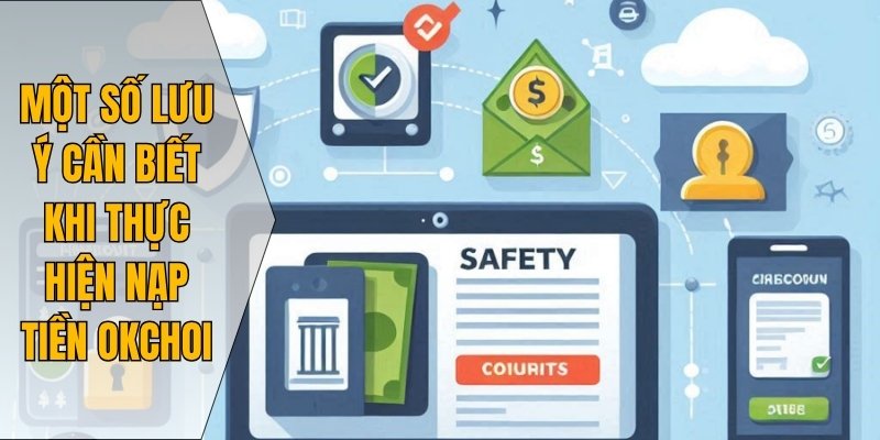 Một số lưu ý cần biết khi thực hiện nạp tiền Okchoi