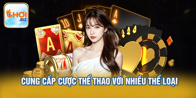 Cung cấp cược thể thao với nhiều thể loại